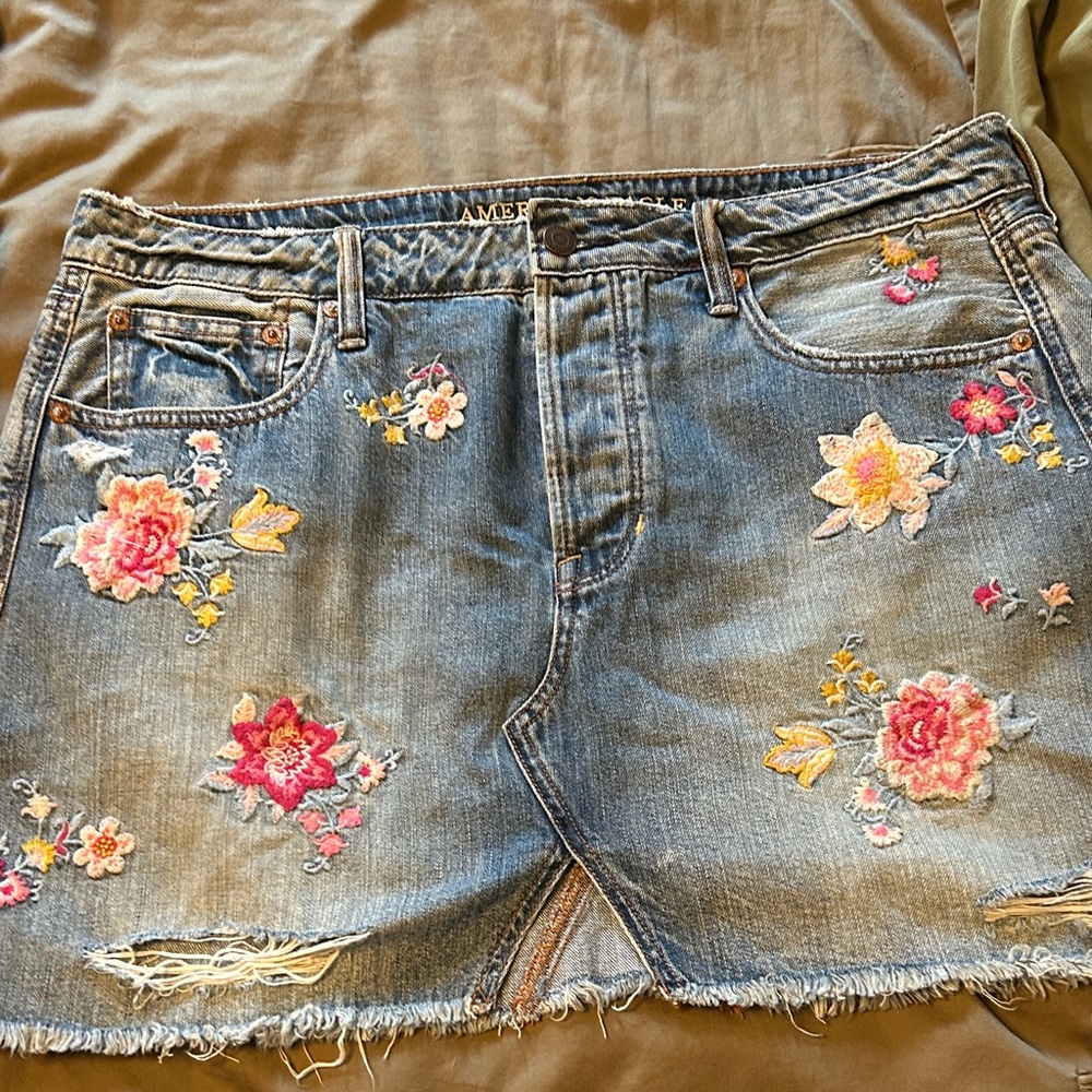 American Eagle Outfitters Blue Denim Skirt